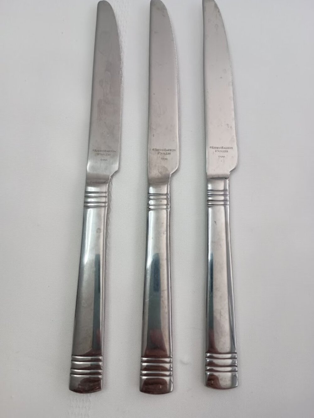 Reed & Barton Stainless Steel Dinner Knives Set of 3